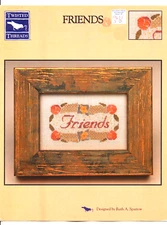 Twisted Threads FRIENDS Cross Stitch Chart/Leaflet ~ friendship / flowers