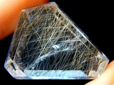 IP-2 Rutilated Quartz 35.91ct 24x20x10mm Golden needles Free Form