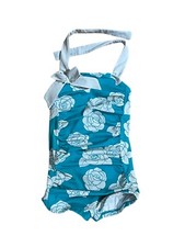 Janie and Jack Island Getaway Roses Retro Swimsuit Size 3