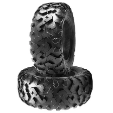 Set 2 25x11-10 ATV Tires 25x11x10 UTV All Terrain 6Ply Heavy Duty Replace Tyres