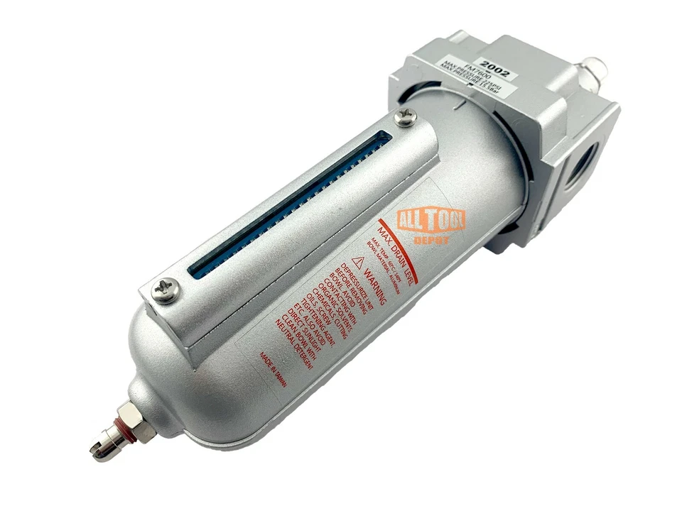 3/4" Heavy Duty Coalescing Filter System with 0.01u Micron Element Manual Drain - Image 3 of 4