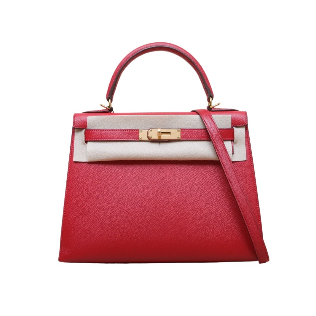 HERMES Kelly 28cm Red Epsom 2017 Shoulderbag  P225786735