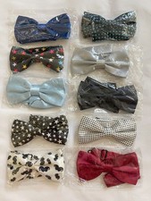 Lots 10 Classic Solid Satin Mens Adjustable Tuxedo Bowtie Wedding Party Bow Tie