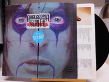 Alice Cooper Promo 2 hype stickers Rock LP From The Inside on Warner Bros