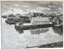 1887 Eastport Maine Sardine Cannery Print