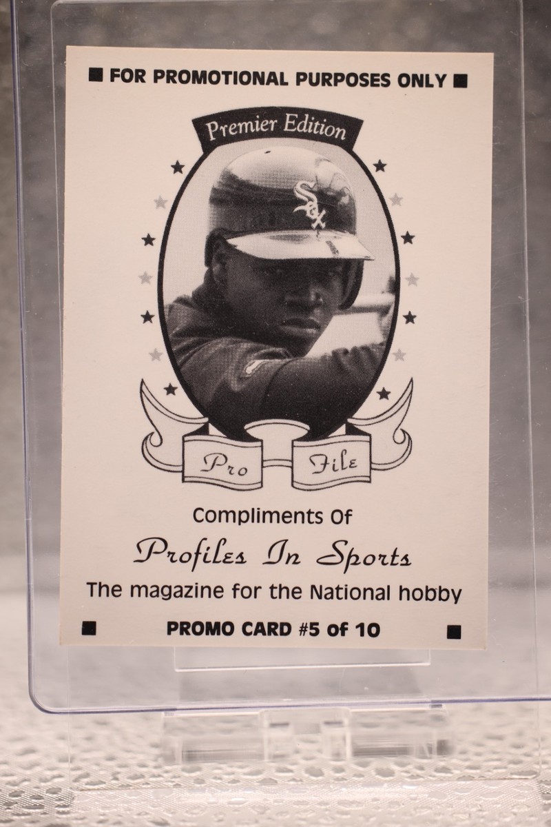 1992 ProFiles Magazine Premier Edition Promo #5 Frank Thomas
