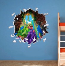 Minecraft Wall Art Sticker Game High Quality Bedroom Decal Print Boys