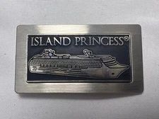 Genuine Island Princess  - Cruise Line Ship Metal Fridge Magnet Souvenir 1"x2"