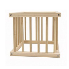Baby Playpen, Wooden Play Yard with Gate, Playpen for Babies and Toddlers, Ba...