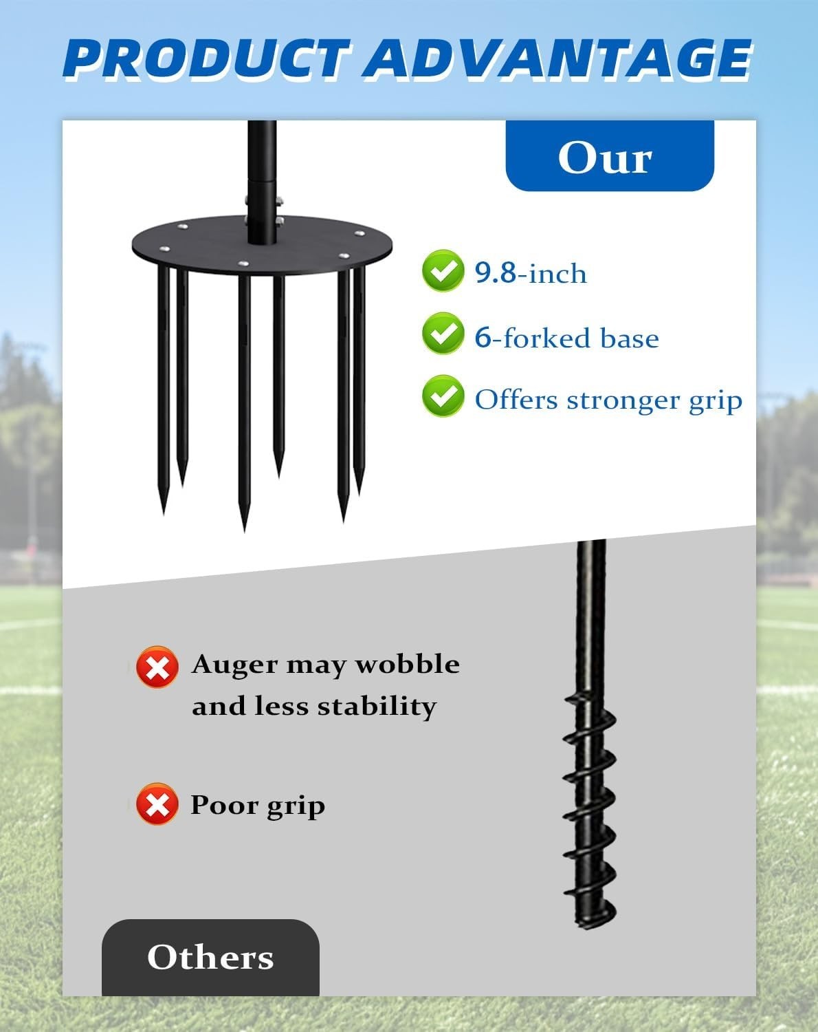 Tetherball Set with Ball Protector, Outdoor Game Equipment, New