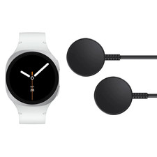 Samsung SM-L320NZSCXAA Galaxy Watch 8 40mm Silver Smartwatch w/Two Chargers