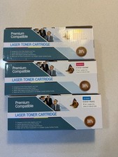 Dell 2150 / 2155 Premium Compatible Cyan Magenta and Yellow Toner Set Sealed