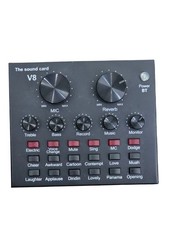 Live V8 The Sound Card Black Record Monitor Mic Dynamic Comdenser