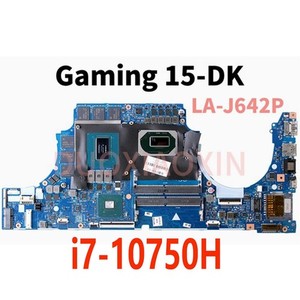For HP Gaming 15-DK Laptop Motherboard i7-10750H GTX1660 Ti LA-J642P M03041-601