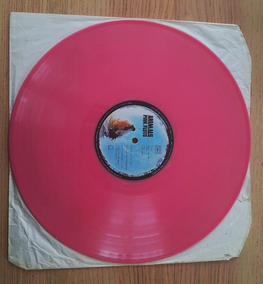 vinyles 33 tours pink floyd animals couleur rose  - Photo 4/4