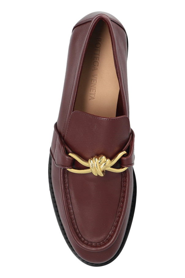 Bottega Veneta - Women - Leather shoes - Burgundy thumbnail 6