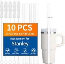 10 Pack Replacement Straw for Stanley For Quencher 14/20oz, 14oz/20oz 