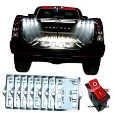 White LED Truck Pickup Bed Light Kit, 8 PCS 48 LEDs Rock Lighting Kits IP68