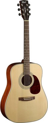 Cort Earth Series Earth70 Acoustic Guitar, Solid Spruce Top, Open Pore