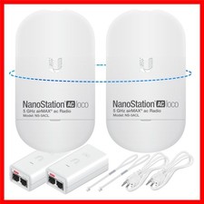 Ubiquiti LOCO5AC Wireless Bridge Bundle   High-Speed Long-Range Point-to-Poin...