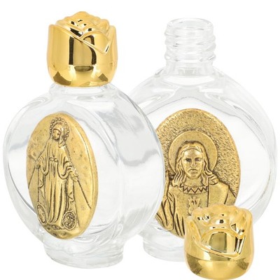 2 Pcs Holy Water Bottle Catholic   Leak Proof Glass Water Container with Vint...