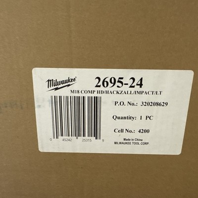 Milwaukee  2695-24  M18 18-Volt Cordless Lithium-Ion Brushless  4-Tool Combo Kit