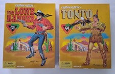 CAPTAIN ACTION as LONE RANGER TONTO 12" Action Figures 1998 New in Boxs Mantis