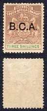 Nyasaland SG10 3/- Brown and Green M/M Cat 95 pounds