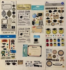Lot of Graduation Stickers! Jolee’s Boutique, Hallmark, Etc