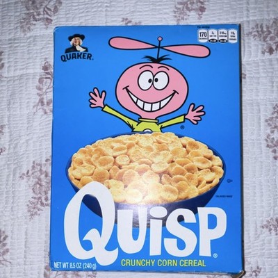 Quaker Quisp Crunchy Corn Cereal Flakes 8.5 oz Breakfast Pantry