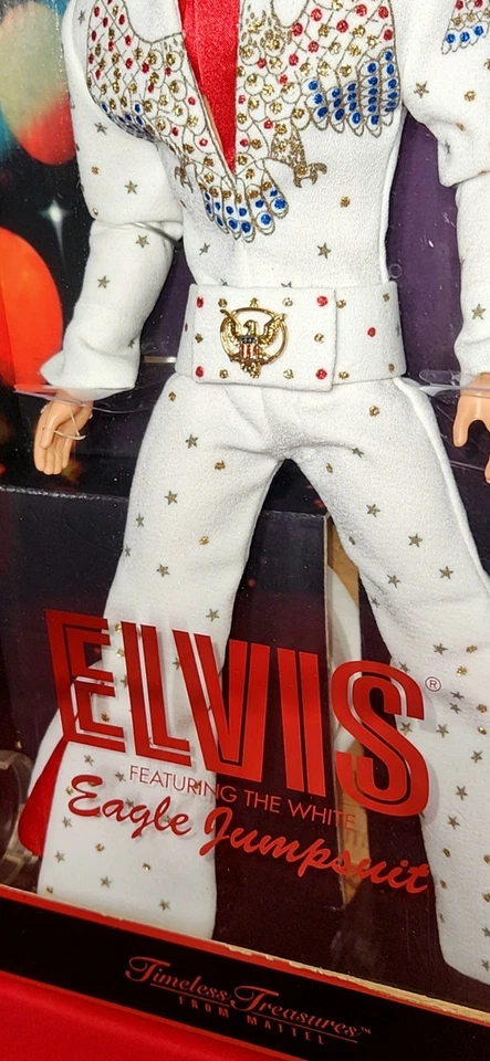 NRFB Elvis Presley Eagle Jumpsuit Doll Mattel 28570 Collector Edition - Image 4 of 4