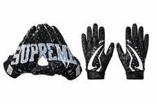 FW18 Supreme x Nike Vapor Jet 4.0 Football Gloves Black Size L