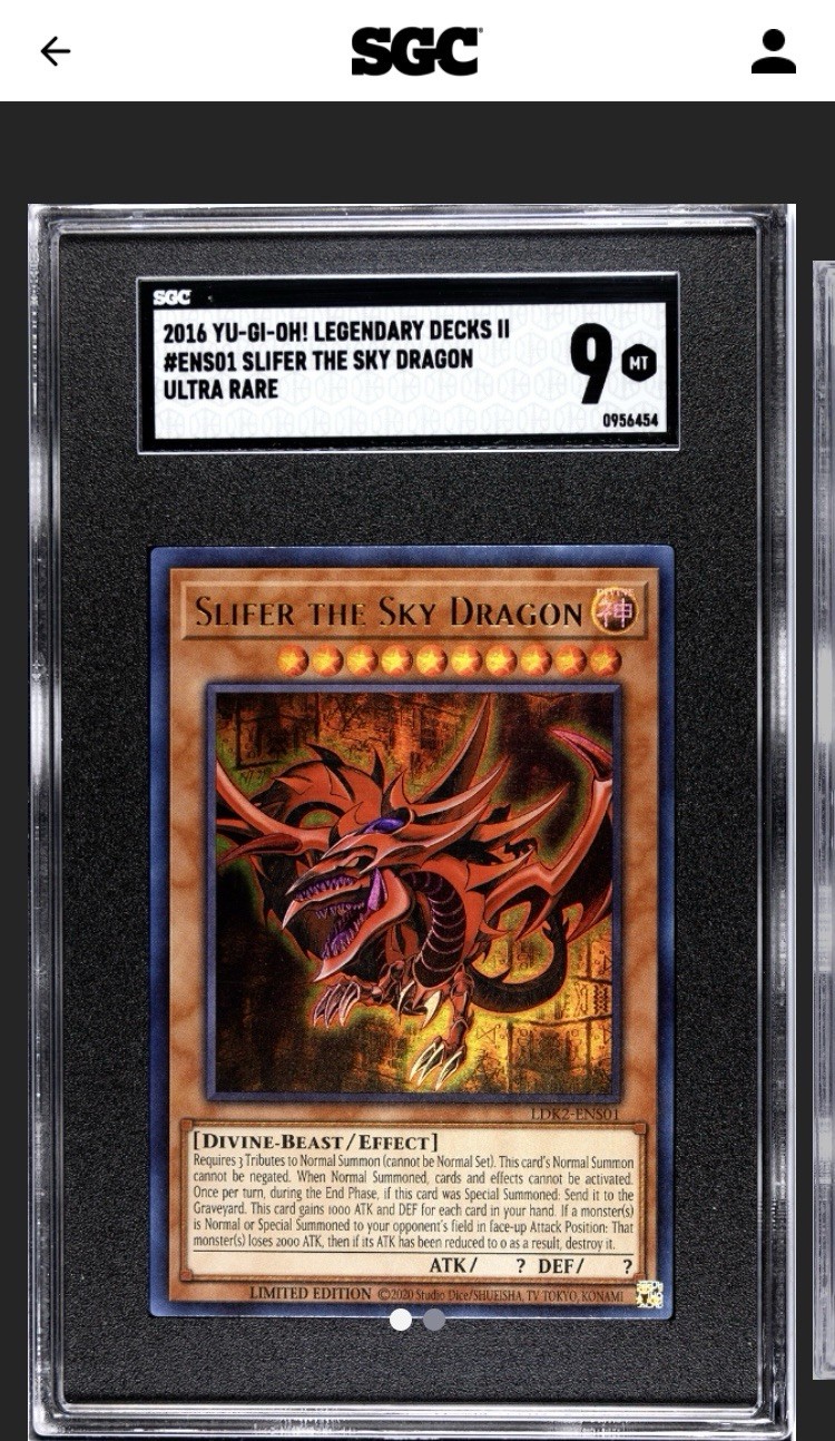 Yu-Gi-Oh Slifer the Sky Dragon LDK2-ENS01 Limited Edition Legendary Decks II TCG Card