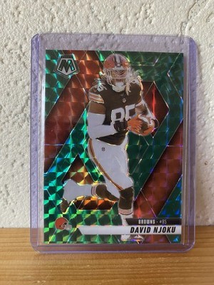 2025 Panini Mosaic David Njoku #133 Green Mosaic Prizm Cleveland Browns
