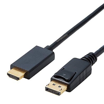 ELECOM HDMI zu DisplayPort Konvertierungskabel 1,0m schwarz CAC-DPHDMI10BK vo...