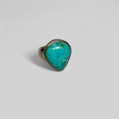 Barse Sterling 925 Silber Ring Birnenform Türkis Gr. 6,75