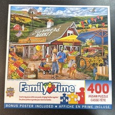 Masterpieces Family Time Jigsaw Puzzle; Farm Fresh; 400 family pieces