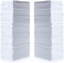Cotton Shop Towels 14"X12" 145 Pack   Reusable Cleaning Shop Rags for Automobi