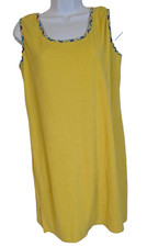 Yellow lounge wear cover up terry cloth sleep beach Vintage No Tags Medium 
