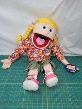 Silly Puppets 25" Cindy, Peach Girl, Ventriloquist Style Puppet W/O Wand