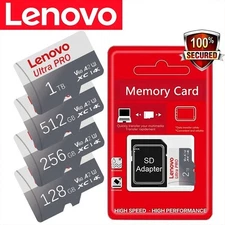 Lenovo High-Speed Micro SD Card 2TB 1TB 512GB 256GB 128GB for Phone & PC