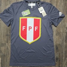 2024 Adidas Peru Soccer Shirt Men S Gray Copa America World Cup