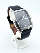 Guess Steel G66300G Rectangular Charcoal Dial Men's Watch