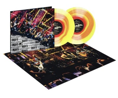 KISS   MTV UNPLUGGED 30TH ANNIVERSARY PREMIUM 2LP COLOR Yellow And RED swirl