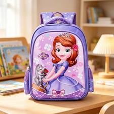 Cute Princess Sofia Kids Backpack Girls School Bag Cartoon Bookbag Gift F-