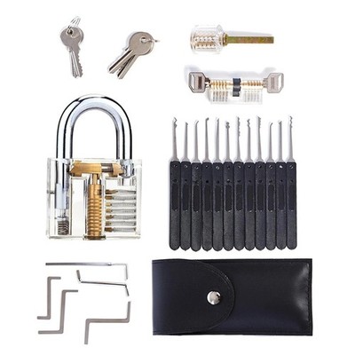 30Pack Lock Set Lock Picking Kit Tubular Lock Picking Training Set for Beginner