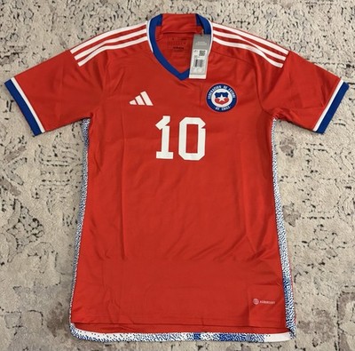 Adidas Authentic Chile 2022/23 Alexis Sanchez #10 Red IC5176 Jersey Men s Sz: S