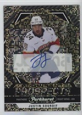 2023-24 Upper Deck Parkhurst Prominent Prospects Gold Justin Sourdif Auto 0i47