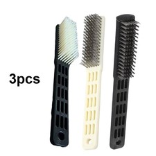 Bowling Shoe Brush Set 3 Piece Polishing Wire Brushes for Improved Sliding