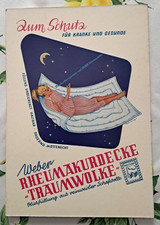 Vintage Pappaufsteller Weber Rheumakurdecke Traumwolke 50er/60er Jahre TOP